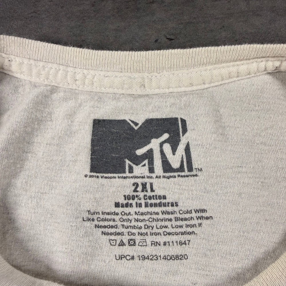 MTV Music Television Retro Geometric Logo T Shirt Men's 2XL Thin Soft Mosaic Art - Picture 4 of 9